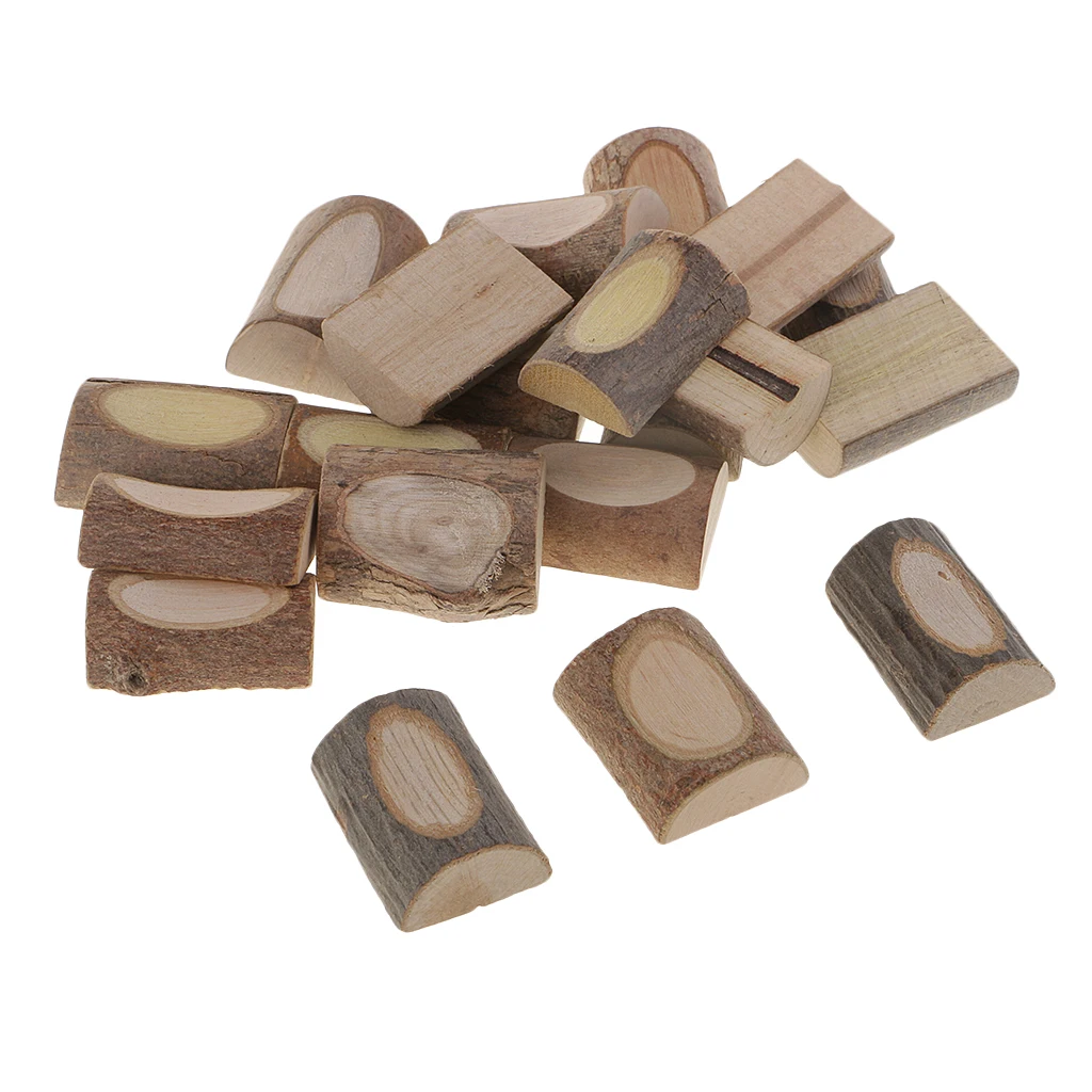 20 шт. естественных деревянных блоков бревна деревенский свадебный автомобиль