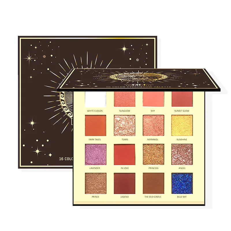Палитра теней для век с зеркальным блеском профессиональная палитра матовые