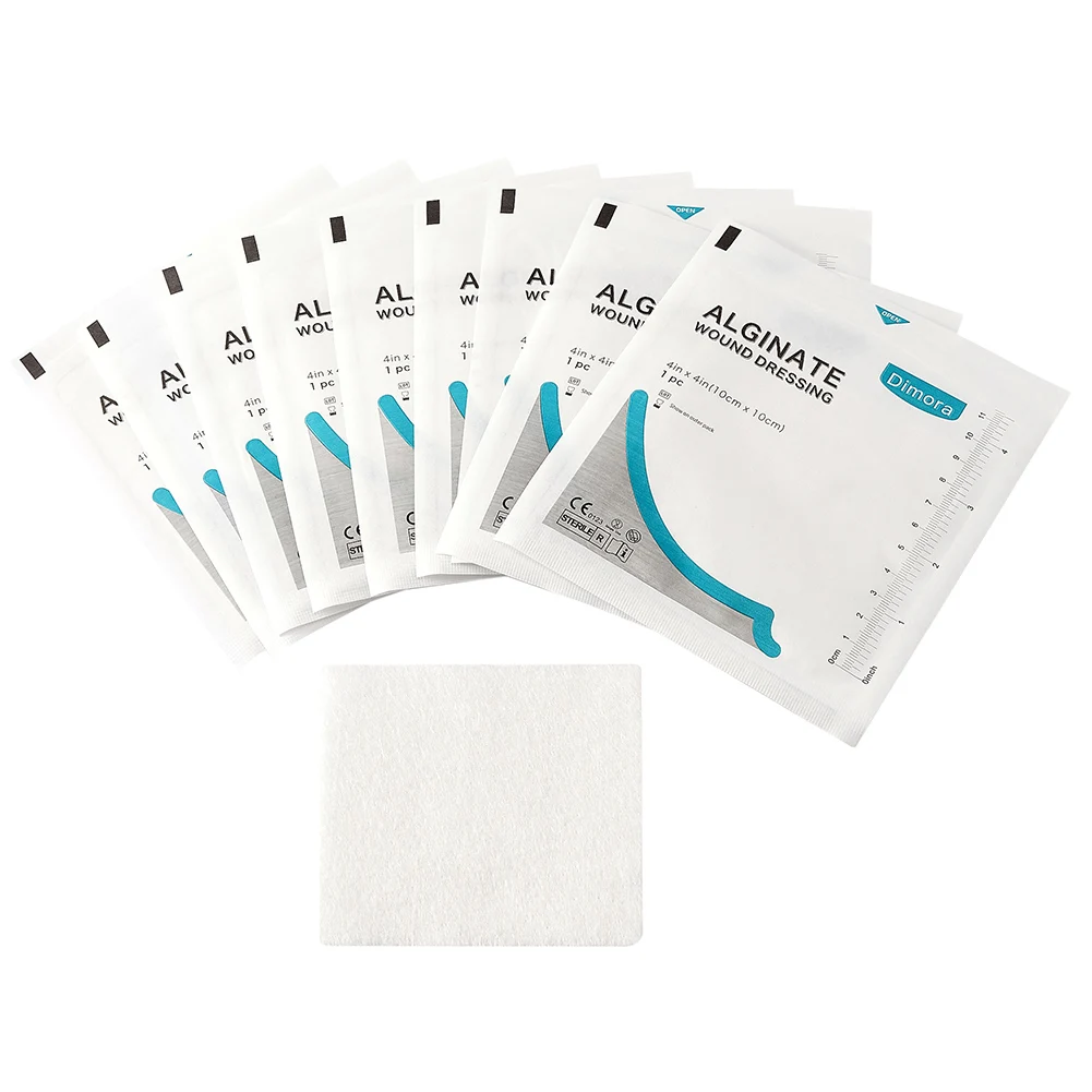 Winner Dimora Calcium Alginate Wound Dressing Sterile Pads Soft Super Absorbent Non-Stick Ulcer Patch Healing 7s |