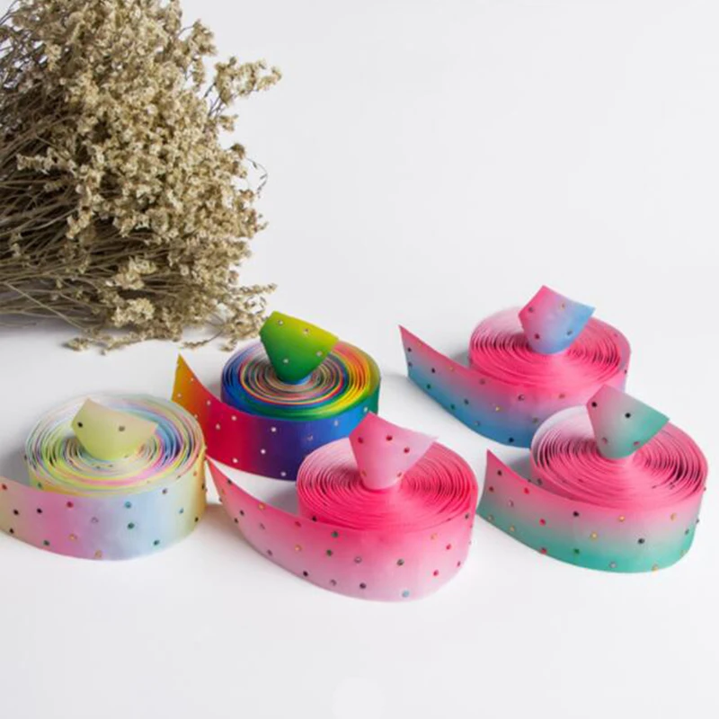 25 мм 38 50 Горячая Бриллиантовая корсажная лента для упаковки подарков букет ленты