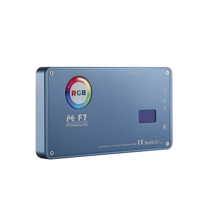 F7 Карманный RGB Полноцветный светильник для фотосъемки ing Vlog светодиодный светильник для видеостудии с регулируемой яркостью светильник для DSLR камер