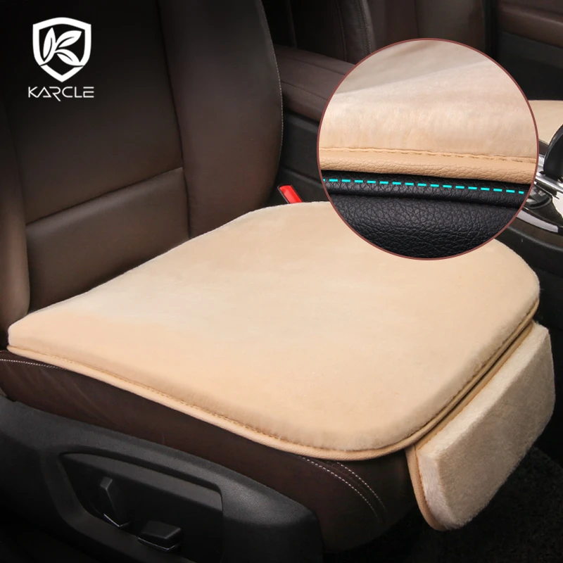 Karcle плюшевый чехол на автомобильное сиденье дышащая подушка противоскользящие