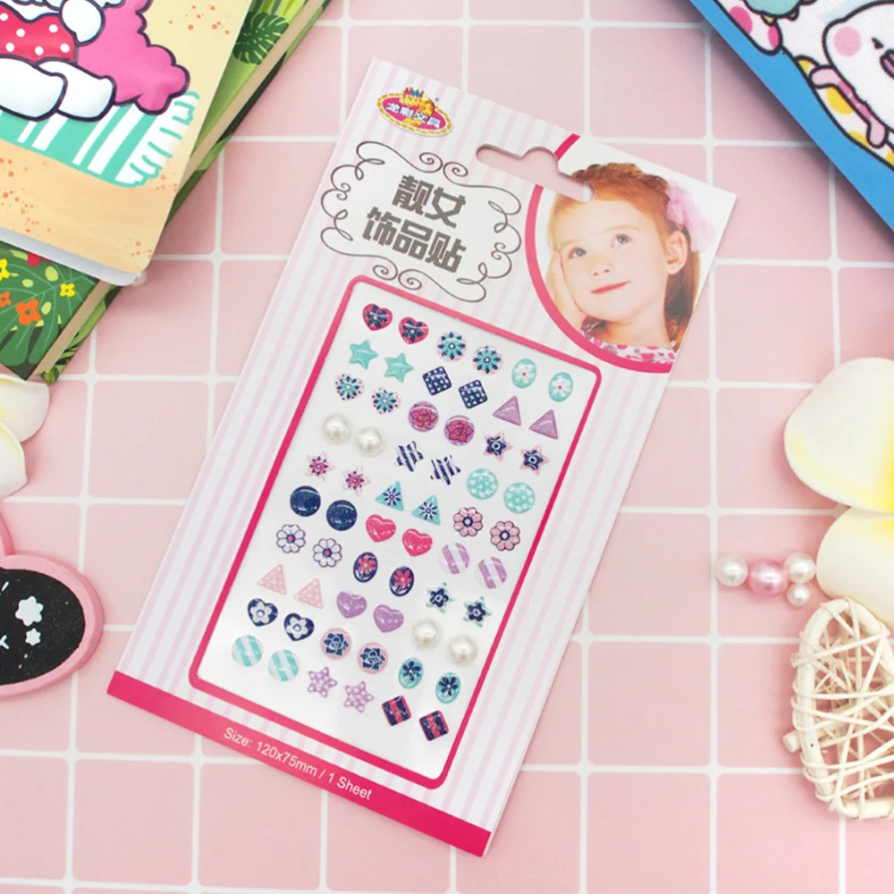 

4 Sheets Lovely Ear Stickers Wonderful Children Stickers Reward Sticker Decorative Stickers for Kids Girls (Mixed Style)
