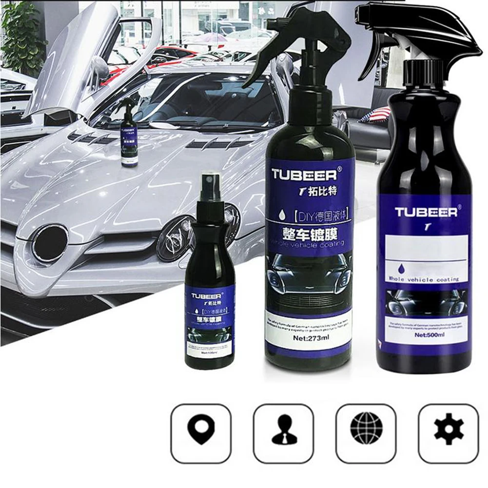 120/300/500 мл Nano автомобиль окрашенный воск автомобиля Опрыскивание нанесения покрытий роспись покрытие полировка распыления по уходу за автомобилем гидрофобное нано-наружных осветительных приборов