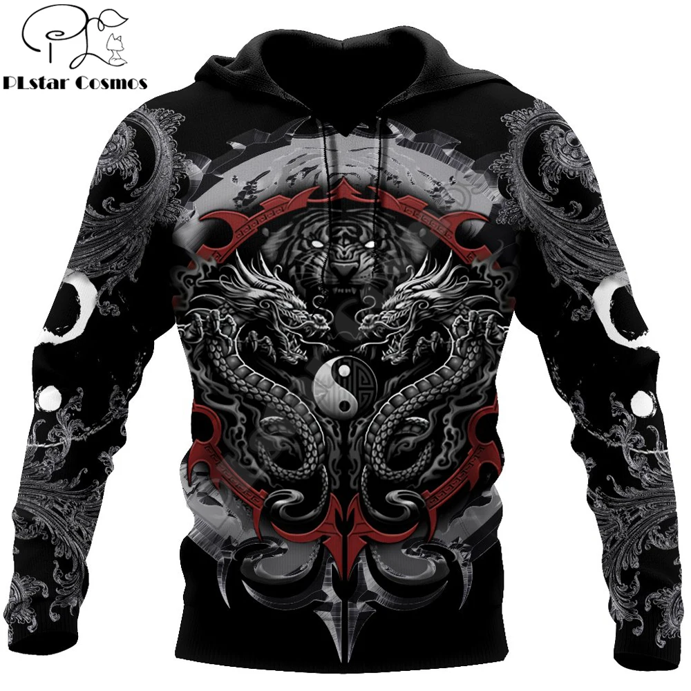 

Dragon Tiger Yin And Yang Gothic Art 3D Printed Men Hoodie Unisex Casual Jacket Pullover Streetwear sudadera hombre DW0442