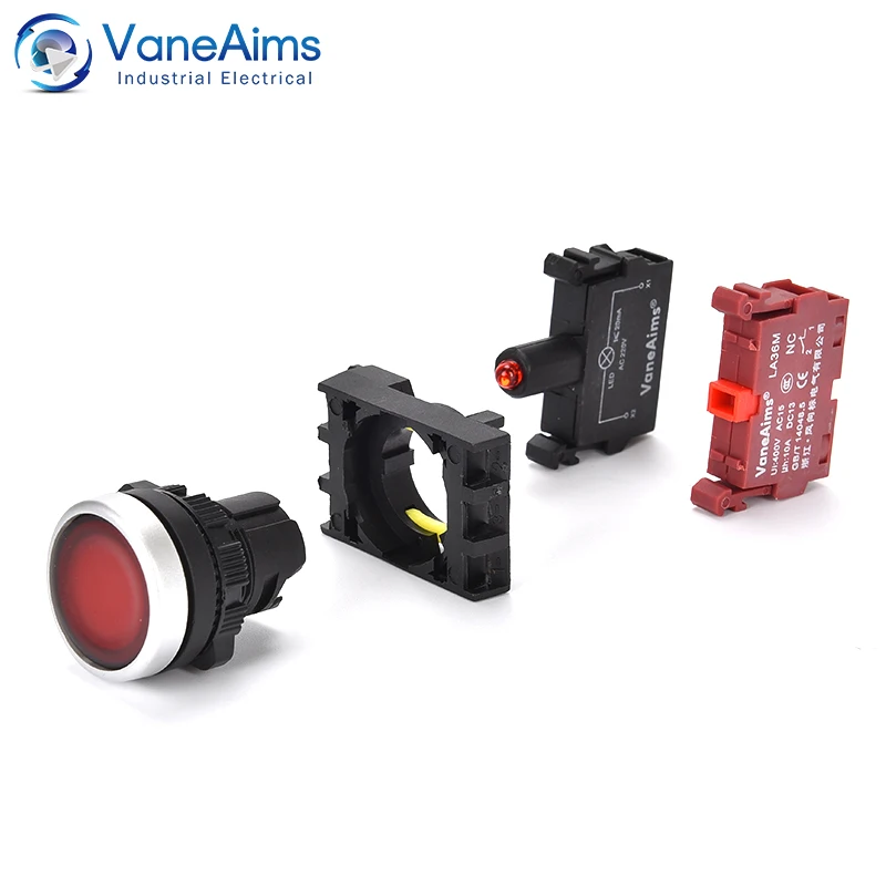 Быстродействующий кнопочный переключатель 22 мм простая установка с фиксацией