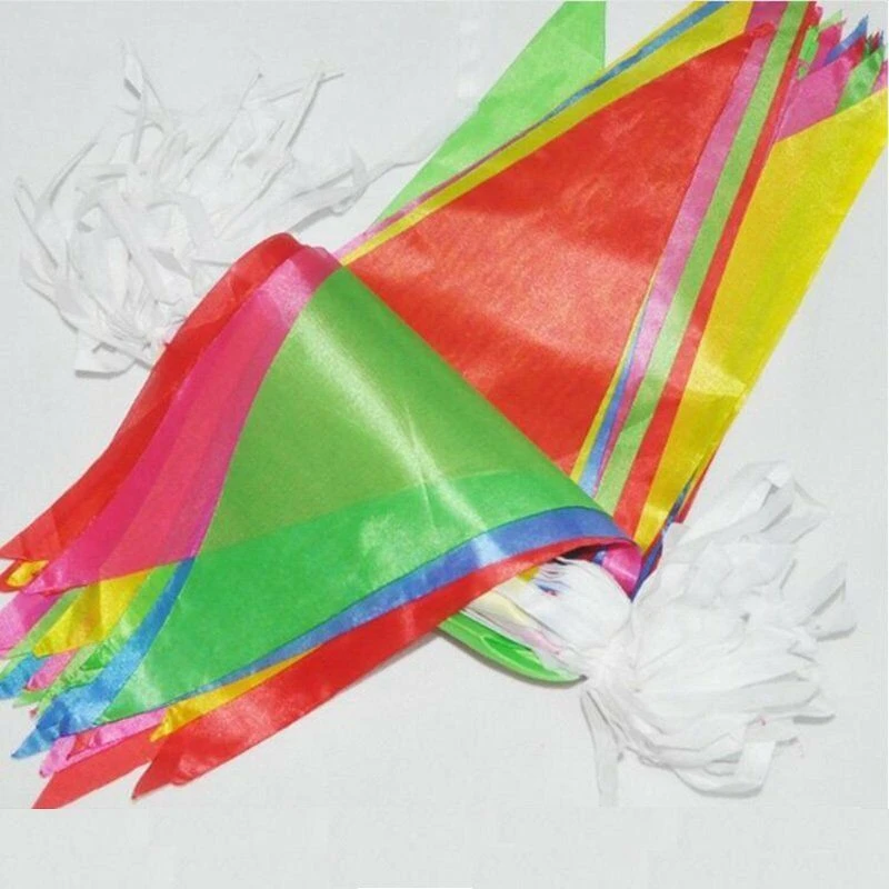 125 футов в длину флаг 100 разноцветный пластиковый из ПВХ баннер выемка украшение |