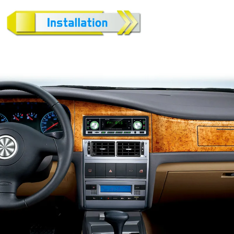 Автомагнитола ESSGOO, стерео-система 1 Din с поддержкой Bluetooth, Aux, 2 USB, mp3-плеером, на руль (art.: 3a391b2fc36) - 3a391b2fc36