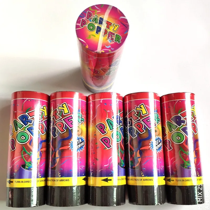

Spring fireworks Christmas holiday birthday party to cheer salute sequins confetti spray tube halloween decoration