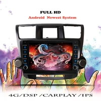 car radio multimedia video player for toyota highlander 2 xu40 2007 2013 navigation gps no 2din 2 din dvd head unit casstte