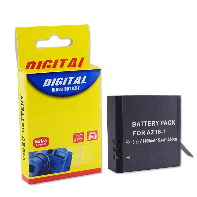 Горячая Распродажа 1 шт. Оригинальная батарея PALO YI 4K для экшн-камеры Xiaoyi 2 1400 мАч 3 85