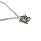 Ожерелье с бабочкой, подарки для девочек, серебристая бабочка, Очаровательная бабочка, идея подарка для девочек