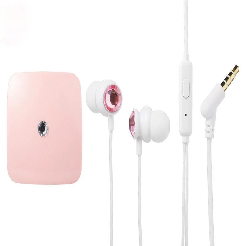 

Earbuds Headset In Ear 3.5mm For Kids Girls MP3 Gifts Creative storage box small earphone in-ear student learning game earpods