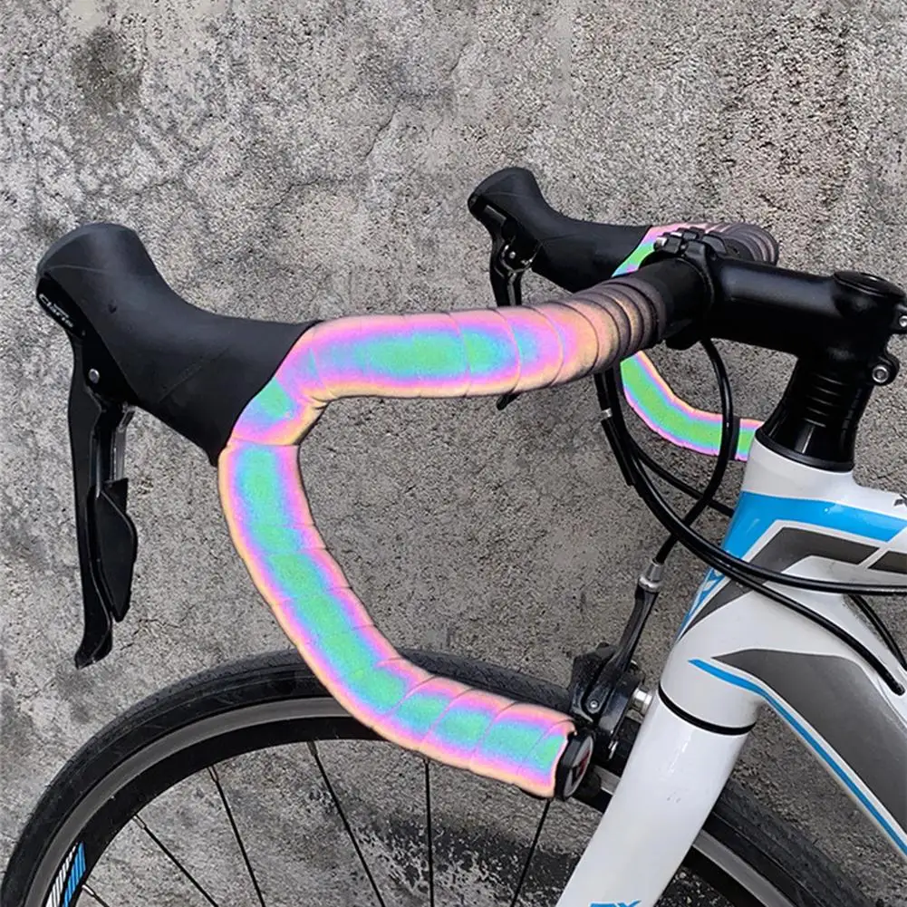 

Лента на руль велосипеда, нескользящая удлиненная руль, меняющая цвет, безопасная для ночной съемки