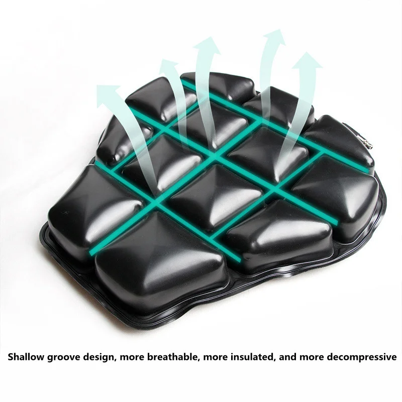 HOT SALE!!!   Motorcycle Seat Inflatable Cover   3D Shock Absorbing Cushion   Protect The Tail Spine Airbag Cushion