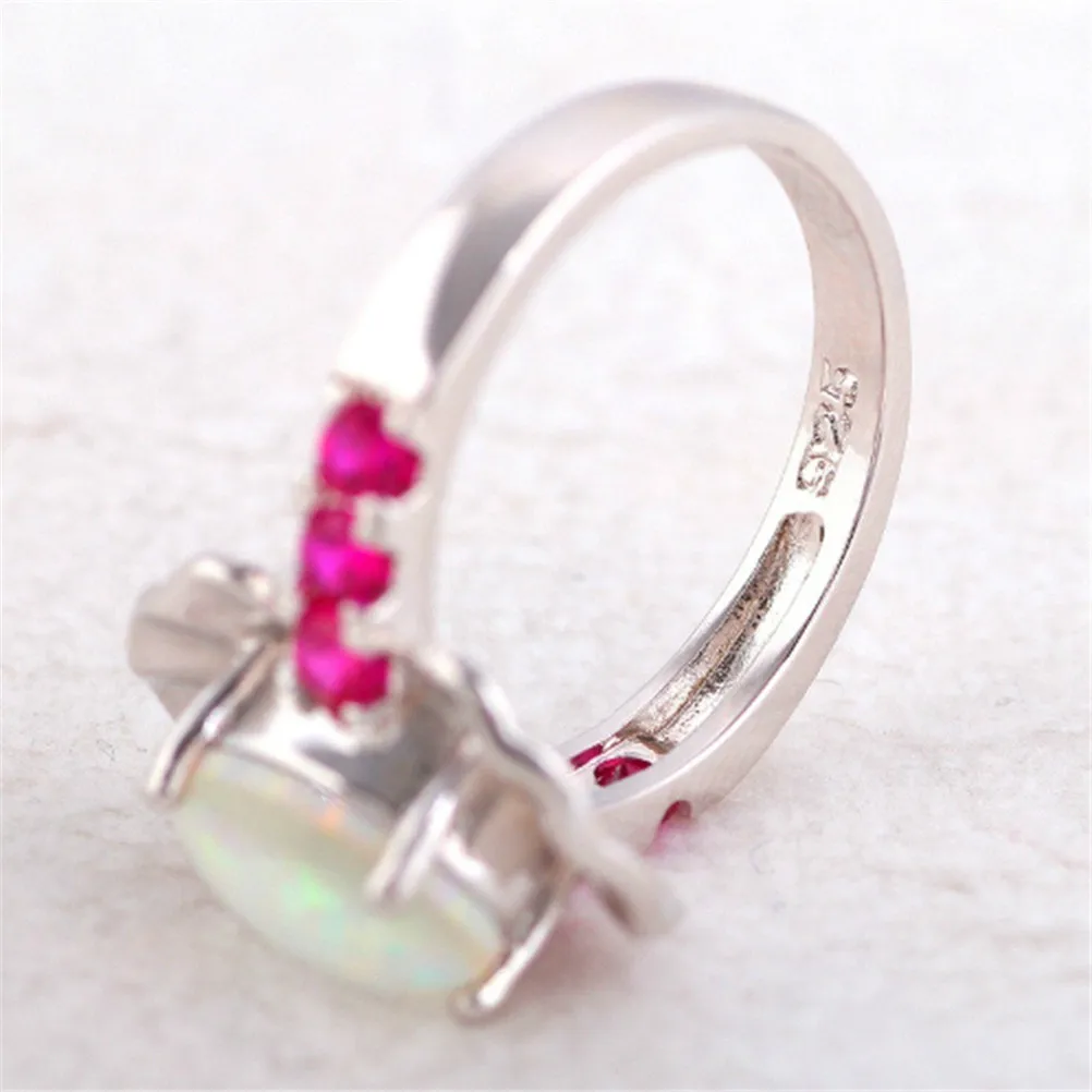 

New Products Fashion Opal Valentine's Day Party Women's Ring Accessories Engagement Charm Wedding Gift Jewelry Jewelry Wholesale
