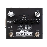joyo preamp house multi effect pedal 18 tones 9 amps preamp simulator with distortion clean dual channel r guitar pedal r 15