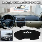 Для Mazda 3 BK Mazda3 2003-2009 MK1, коврик для приборной панели, коврик для приборной панели, защитный лист, коврик для укладки