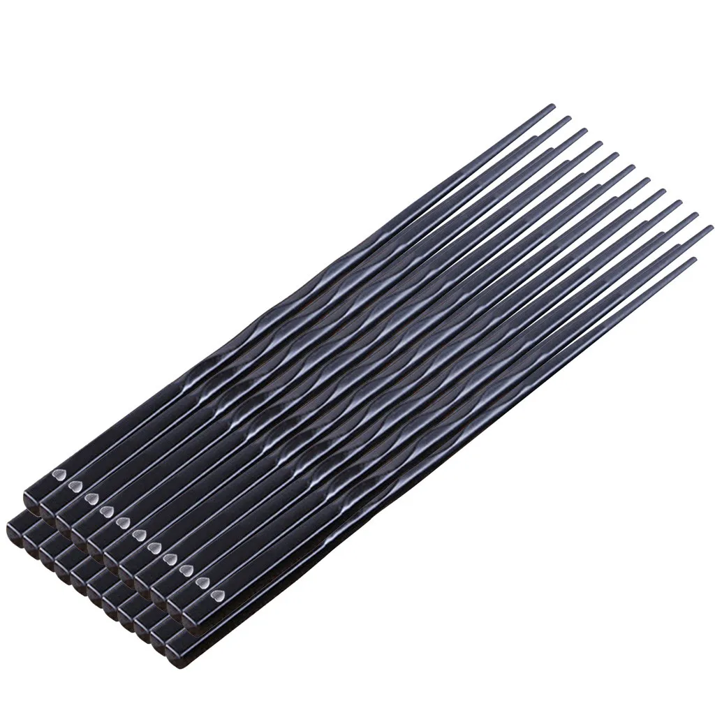 10 японских палочек для еды из сплава Нескользящие палочки суши китайские