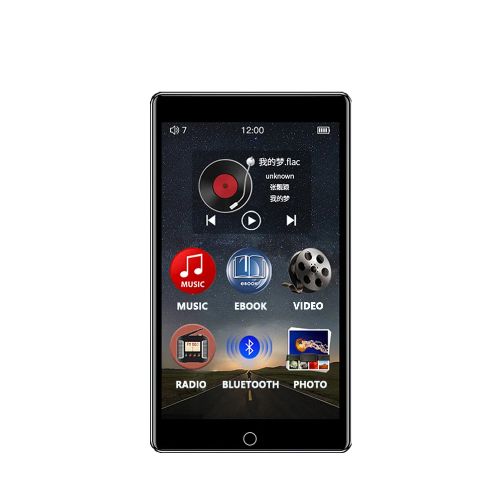 CHENFEC C12 MP3 плеер с Bluetooth 4,0 Встроенный 8 Гб динамик музыкальный плеер Поддержка FM радио Запись Иврит Русский