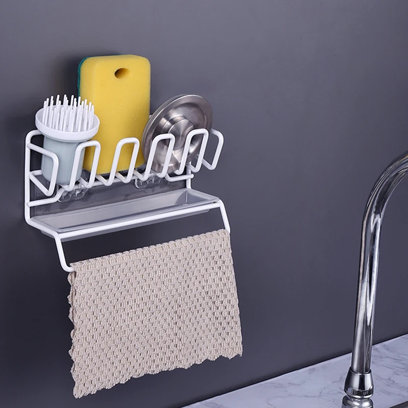 metal sink shelf kitchen sinks organizer soap sponge holder sink drain rack storage basket kitchen gadgets accessories for home free global shipping