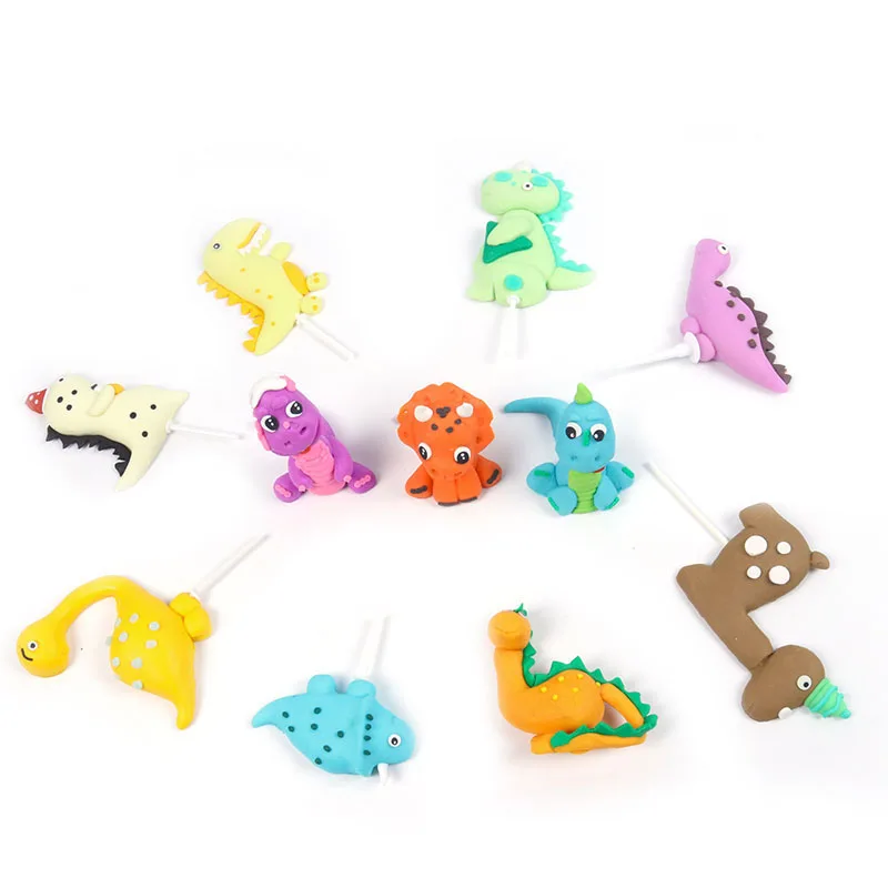 

Dinosaur Cake Topper Dino Theme Jungle Safari Birthday Party Kids boy Baby Shower Birthday Party Decortions Supplies Cake Topper