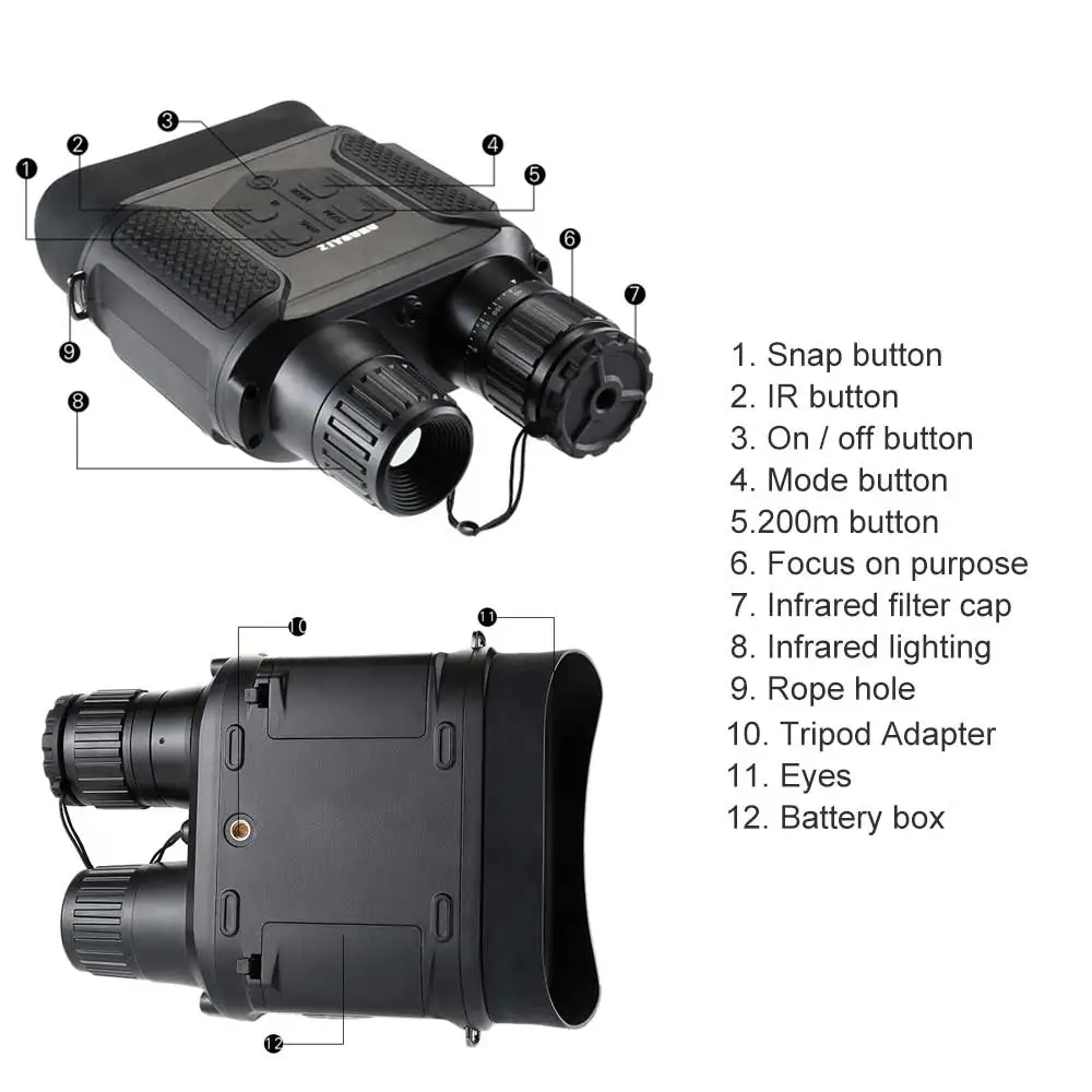 

ZIYOUHU NV400B 7X31 Infared Digital Hunting Night Vision Binoculars 2.0 LCD Day Night NV Goggles Telescope IR Binocular Hunter