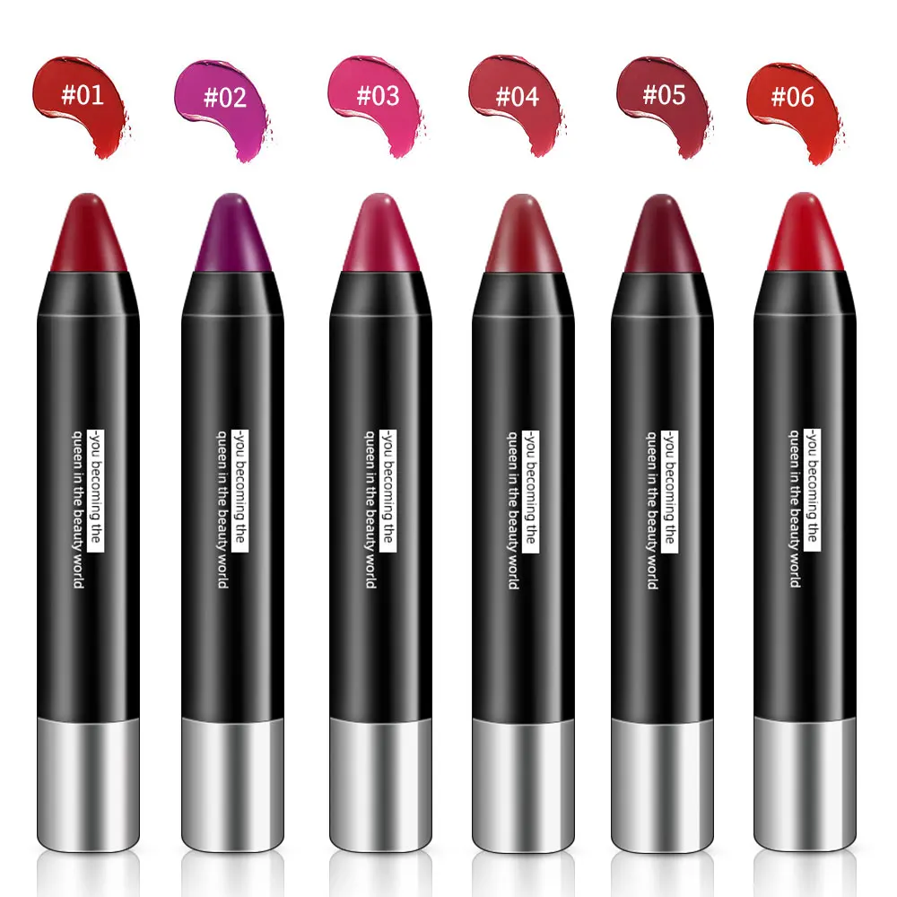 Женская помада шелковистая Подушка пудра матовая губная Длительное Действие