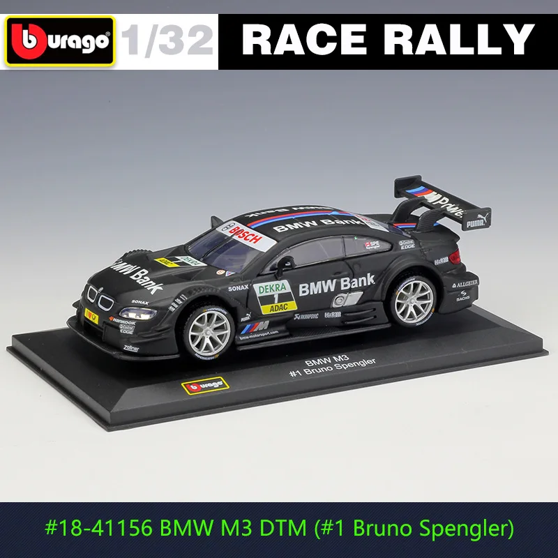 BBURAGO1:32 BMW M3 DTM 1 # Bruno Spengler металлические модельные игрушки для детей подарок на день