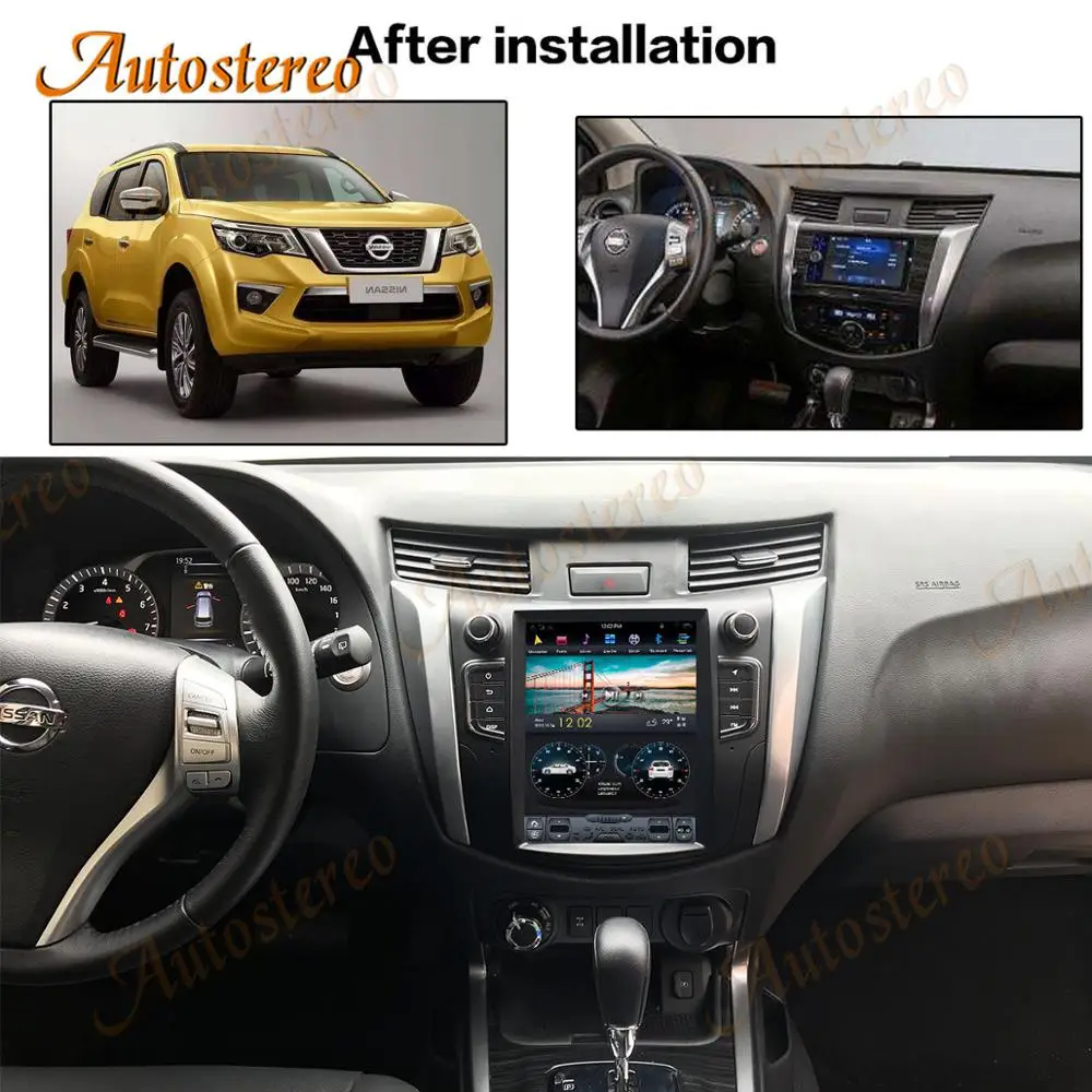 Tesla Style Android 9.0 4+64 Car GPS Navigation Carplay For NISSAN NP300 HeadUnit Auto Radio Multimedia Player Tape Recorder DSP |