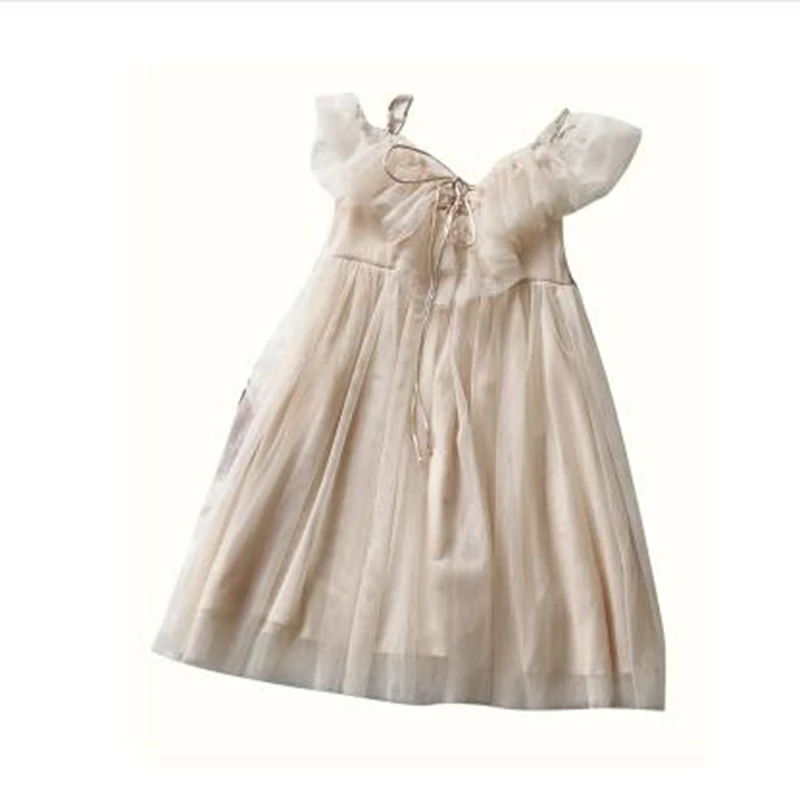 

Real photo of 2021 Disney's new summer snow white soft yarn lace sunscreen long skirt 2-piece women's sleeveless dress