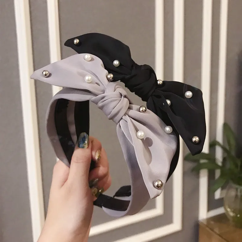 

New cloth hair tie bow band 2021 fashion women opaska do wosw cerchietto capelli headbands for girls ubrania damskie women