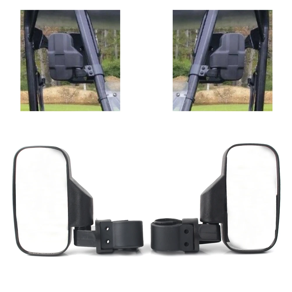 

Motorbike Rear View Mirror Side Mirrors Universal Fit Mounting Clamps 1.75" & 2" Roll Bar For Polaris RZR Yamaha UTV ATV