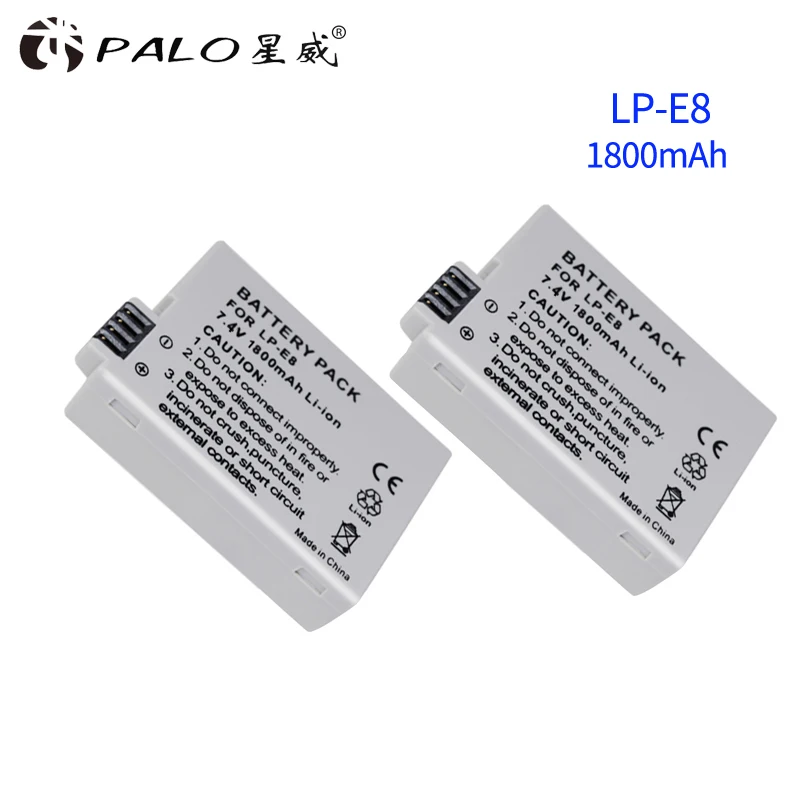 PALO LP-E8 LPE8 LP E8 Battery for Canon 550D 600D 650D 700D Rebel T2i T3i T4i T5i | Электроника