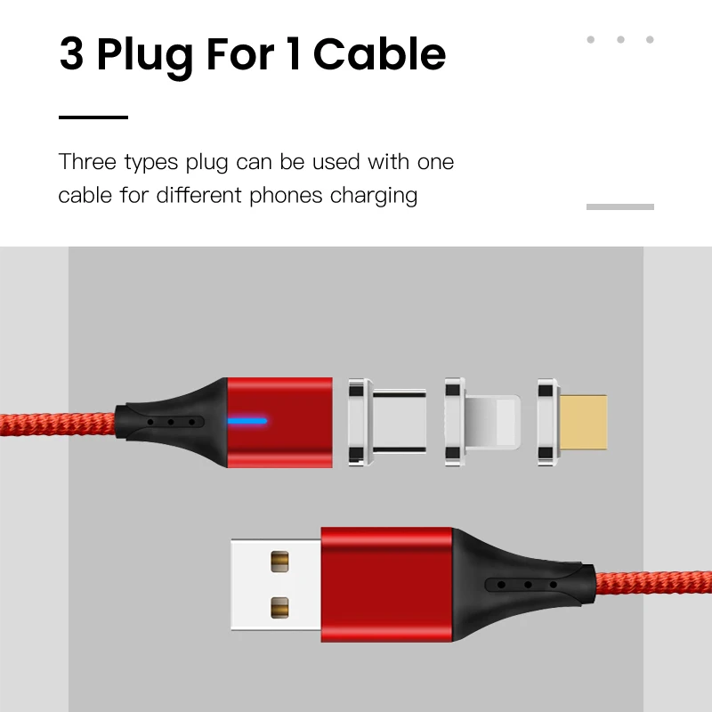 IONCT 3A Магнитный Micro Usb кабель type C QC 3 0 Быстрая Зарядка телефона Microusb магнитное