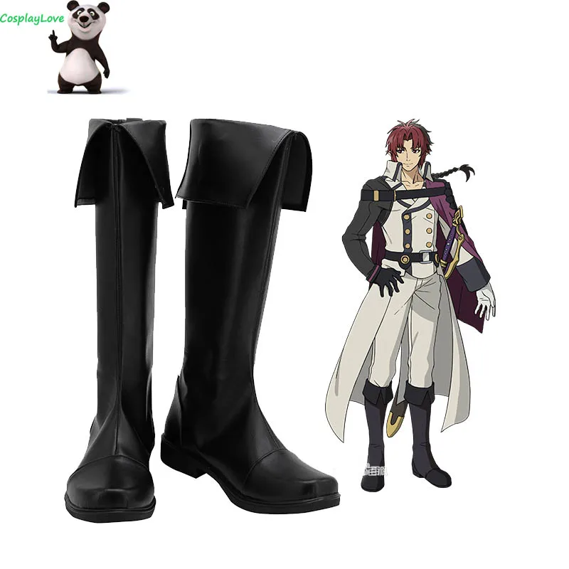 Обувь для косплея Owari no Serafu Вампирское царство Owari no Serafu Crowley Eusford, длинные сапоги для косплея