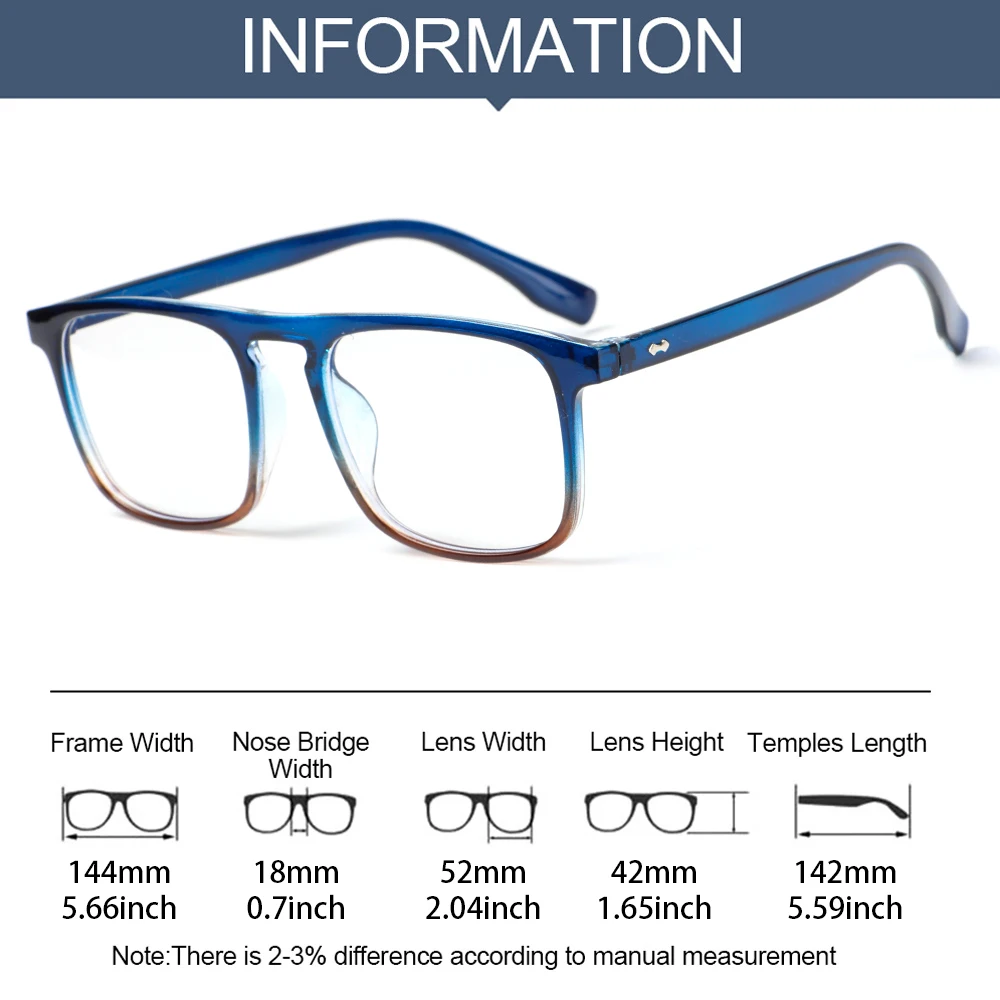 

Ultra Light Anti Blue Light Glasses Frame Square Blocking Filter Reduces Eyewear Strain Clear Gaming Computer Glasses Men