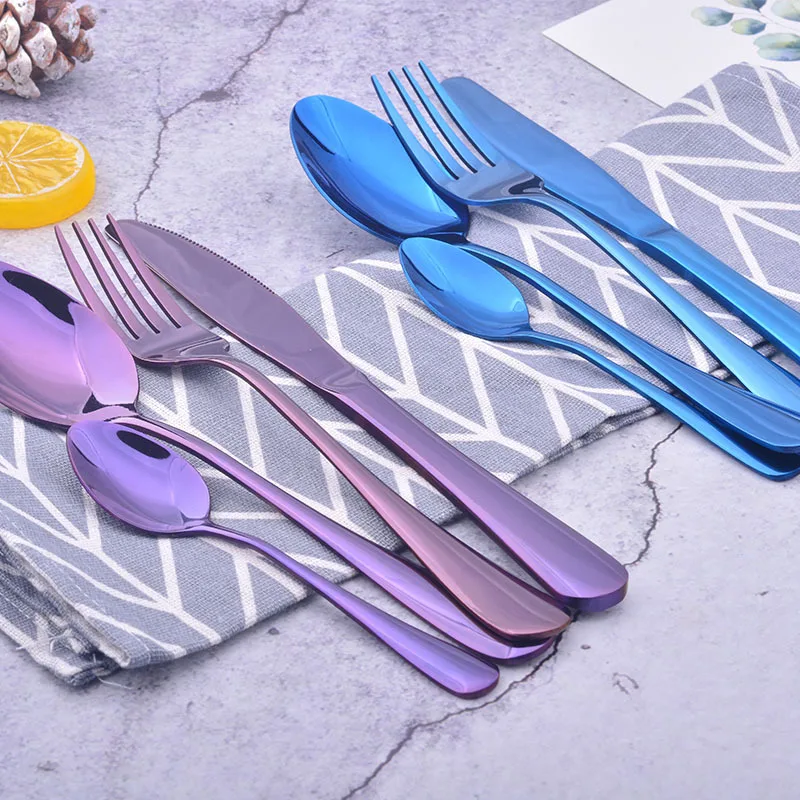 Набор столовых приборов из нержавеющей стали нож вилка ложка|Столовые сервизы| |