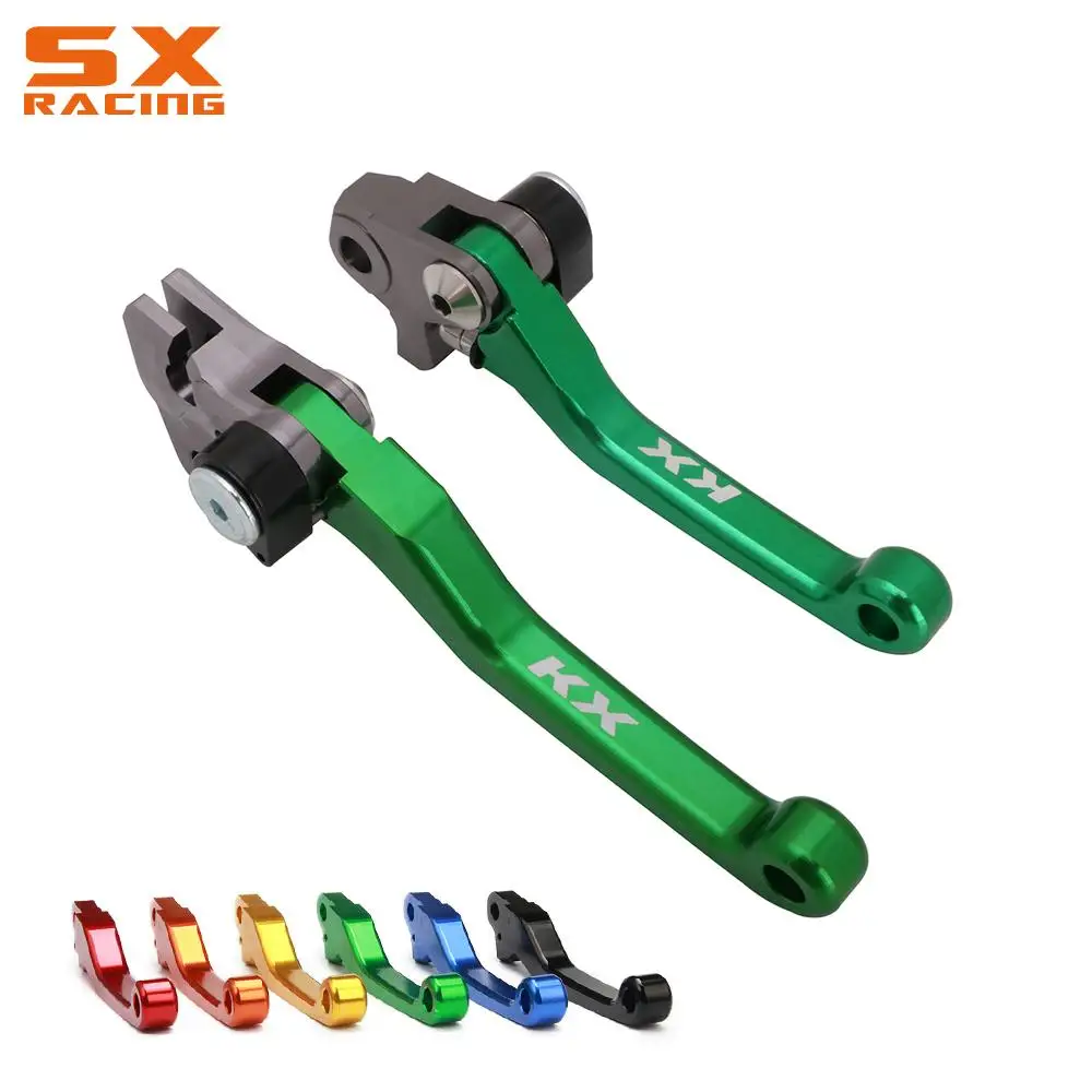 

Motorcycle CNC Dirt Bike Pivot Foldable Brake Clutch Levers For Kawasaki KX250F KX450F 2013 2014 2015 2016 2017 2018