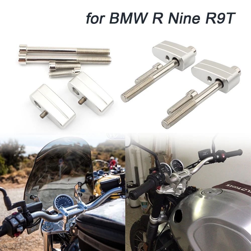 

For BMW R Nine R9T Motorcycle Accessories 2014-2021 NINE T R NINE T Pure Racer Urban G/S Scrambler Handlebar Riser Moves 20mm