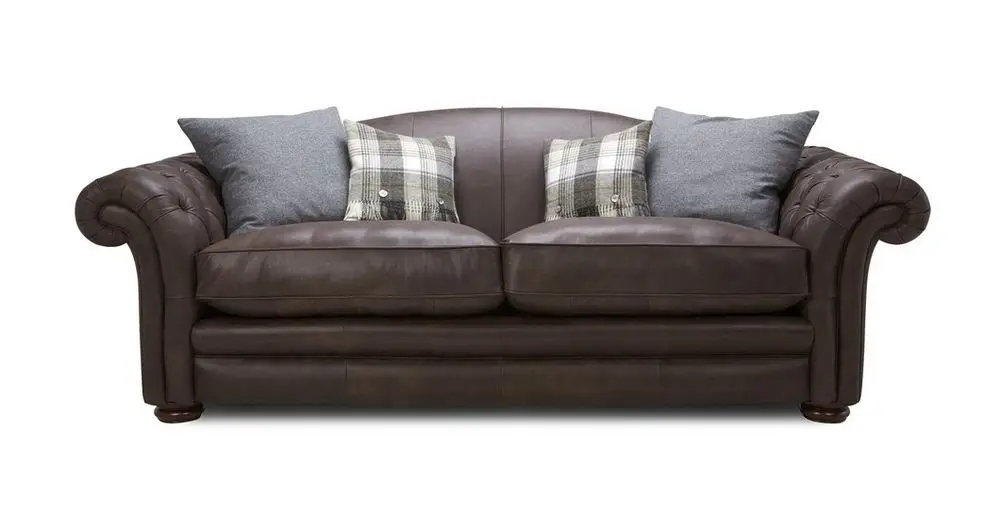 Комплект диванов из натуральной кожи для гостиной 3 места | Мебель