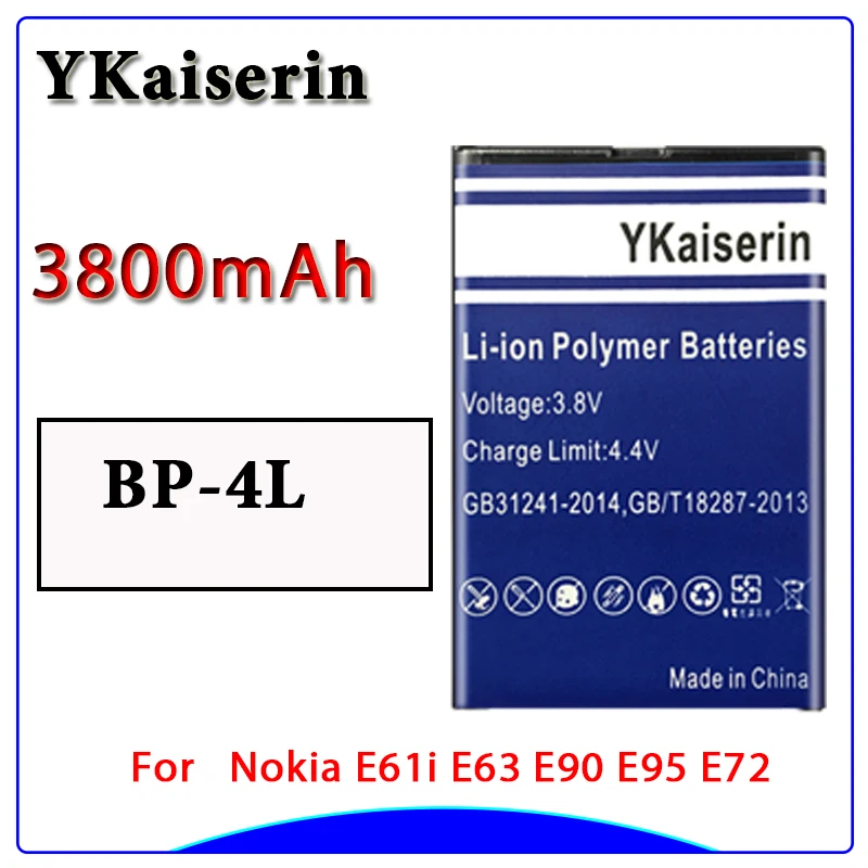 3800 мА/ч BP 4L Батарея для Nokia E61i E63 E90 E95 E71 6650F N97 N810 E72 E52 BP4L батареи сотового