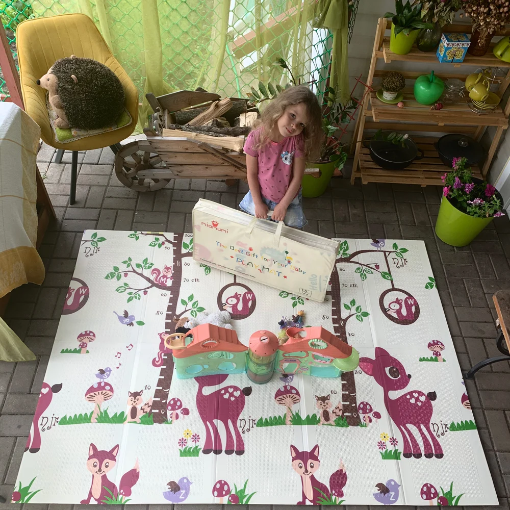 Коврик Miamumi детский игровой пенопластовый мат для ползания игрушка малышей XPE