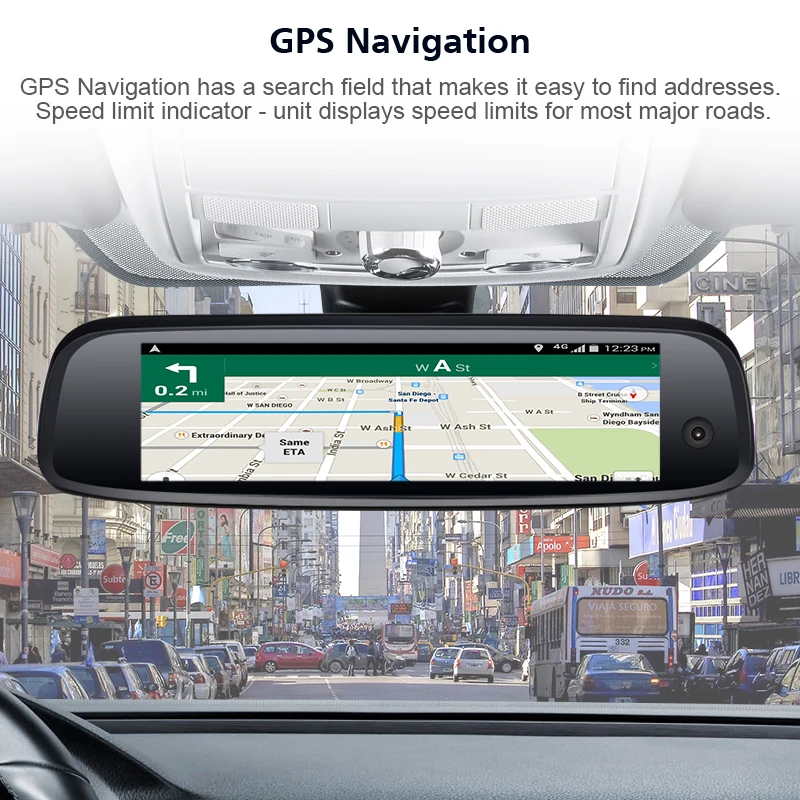 LDZDSEE 2019 3 канальный 4G Автомобильный видеорегистратор зеркало 2G + 32GB Android gps Dash Cam