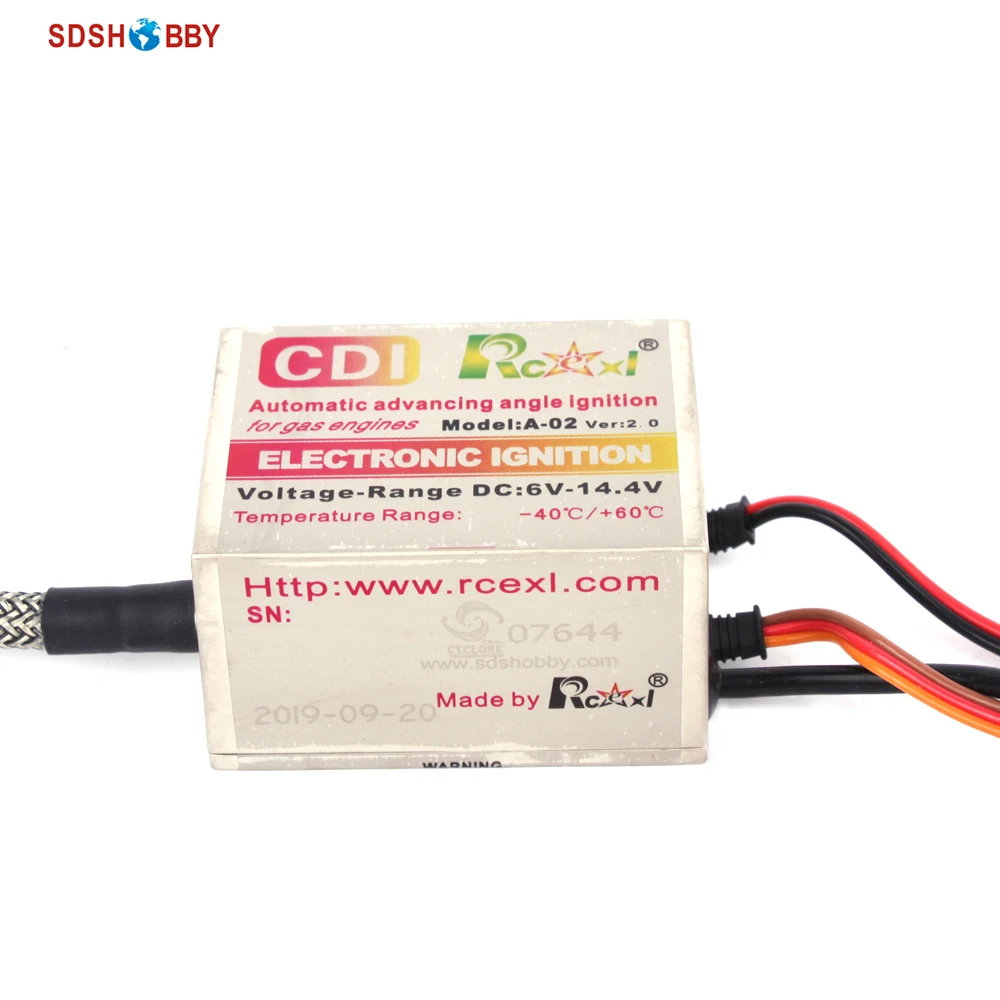 Rcexl одноцилиндровый CDI зажигание для CM6 10 мм 120 градусов(A-02 6-14,4 V 622a