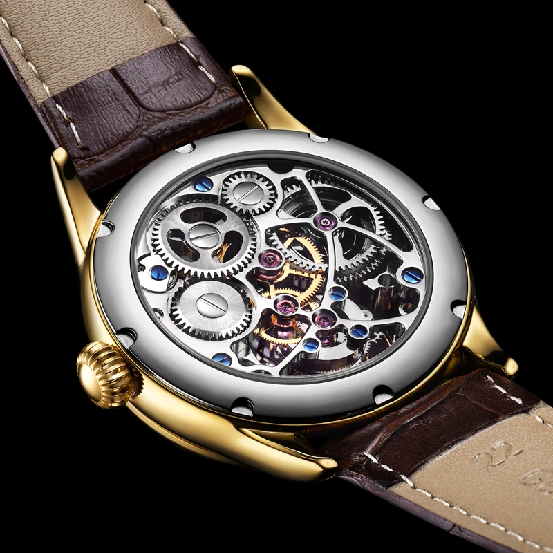 

Unique NEW Tourbillon Watch Automatic Mechanical Sapphire Mirror Starry Sky Map Gift Tourbillon Brand Pilot Business Men Watches
