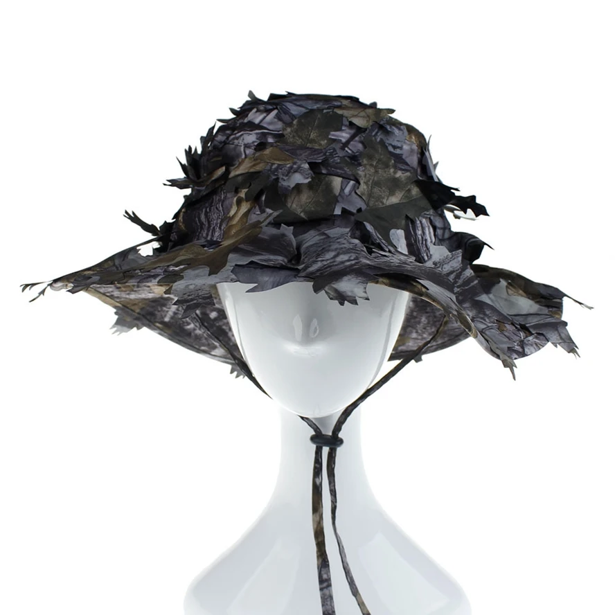 Открытый Bionic Камуфляж Dead Leaf круглая Рыбацкая шляпа Рыбалка Охота солнцезащитная