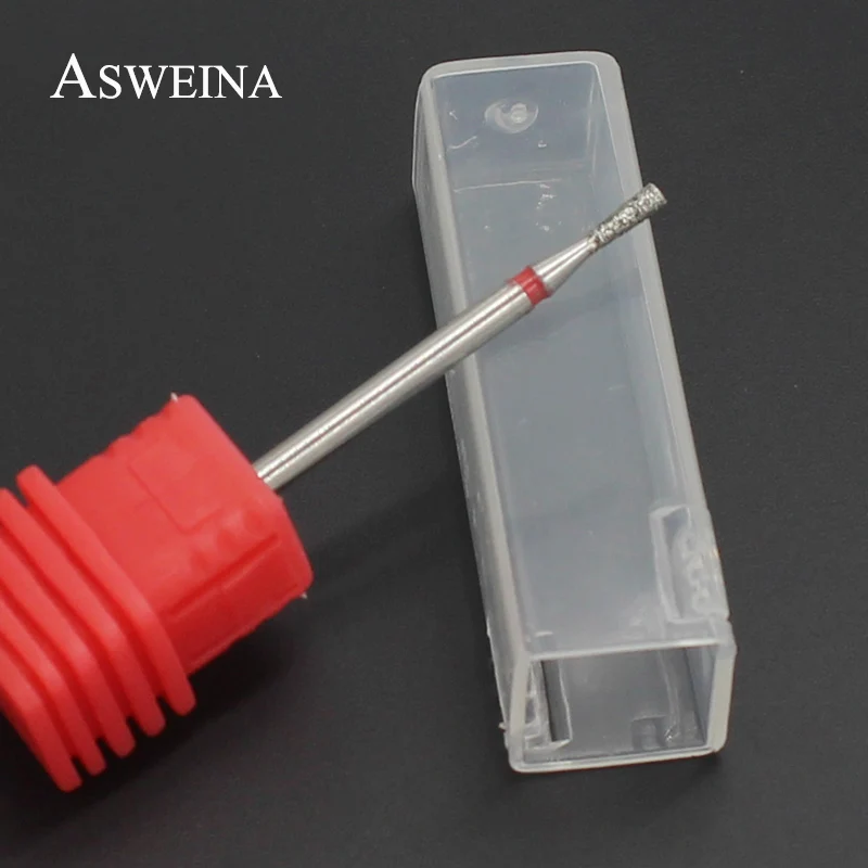 ASWEINA 1 шт. 1,8 мм алмазные сверла для ногтей электрическая маникюрная мельница для резьбы ногтей вращающиеся инструменты для очистки