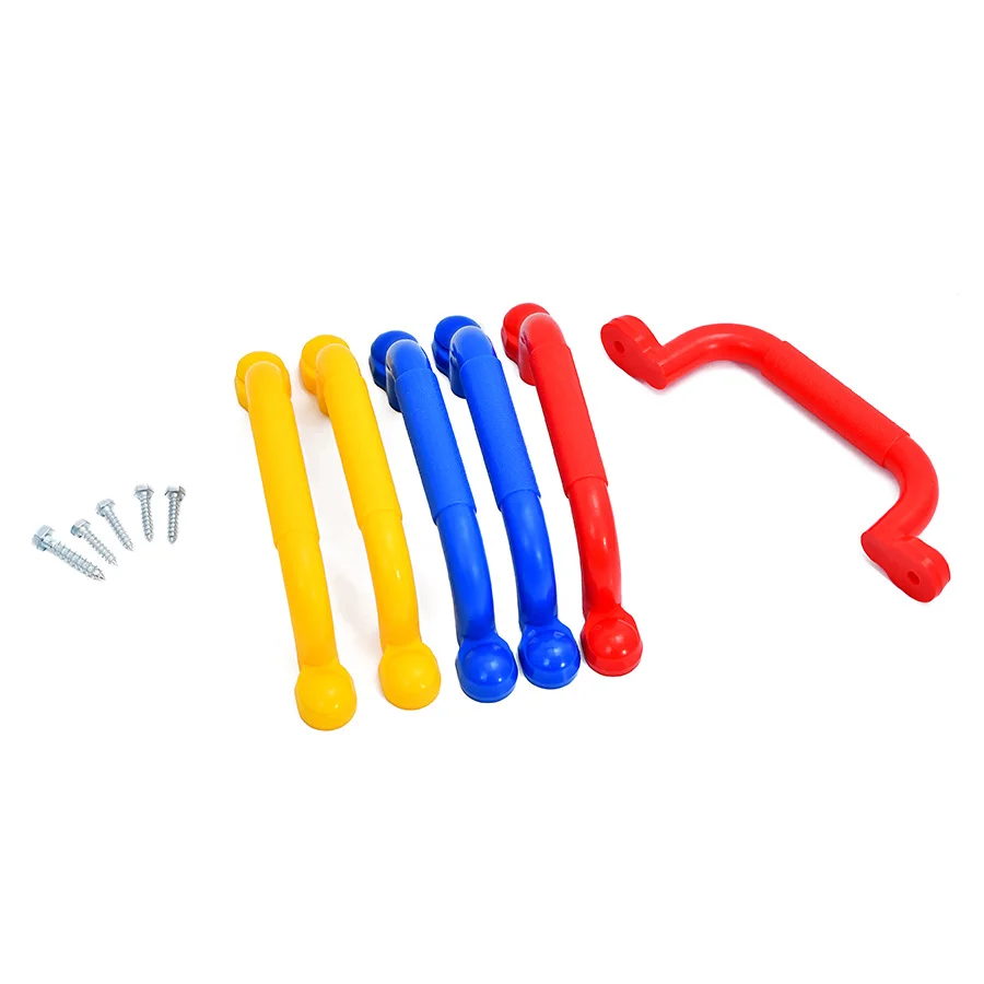 

2 Pcs Children climbing Handle Mounting Hardware Kits Camp Frame Stair Nonslip Handrail Swing Home Sports Toy Accessor