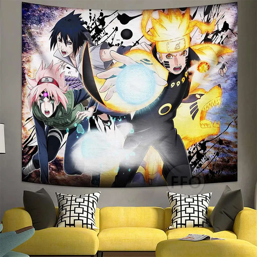 

Гобелен с аниме, настенный японский гобелен с мультяшными рисунками, украшение для комнаты, готические гофрированные гобелены, одеяло, укра...